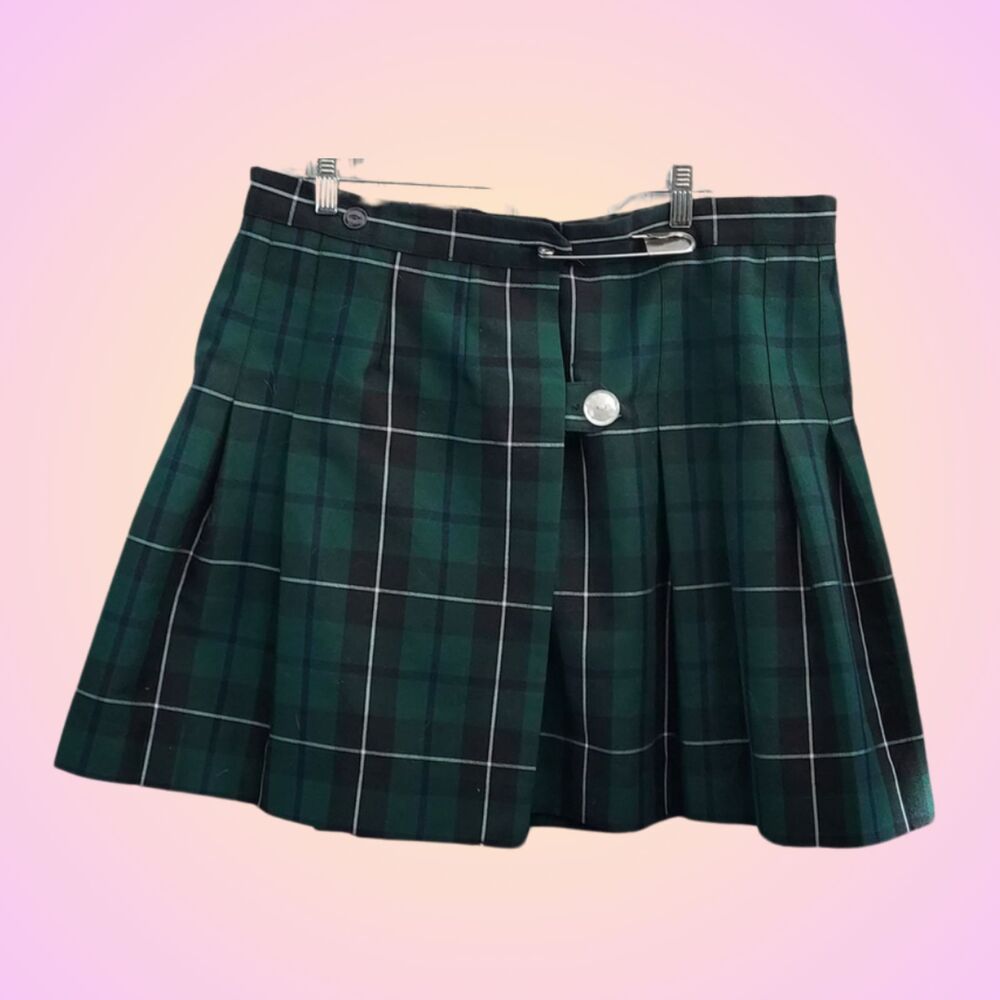Real Catholic School Girl Skirt with Giant Safety Pin (XXL)